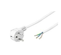 Cavo di alimentazione Goobay CEE7 tipo F a terminali 3x0,75 mm 1,5 m bianco