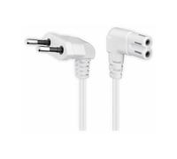 GOOBAY 97357 - Anschlusskabel Eurostecker beidseitig abgewinkelt, 5 m, Weiß