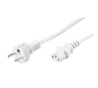 Cavo di alimentazione Goobay per CPU dritta C14/C13 2m Bianco