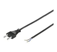 Cavo di alimentazione Goobay tipo C CEE7 a terminali 2x0,75 mm 1,5 m Nero