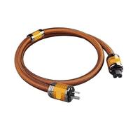 Cavo Di Alimentazione HiFi Hi-End 7N OCC Placcato Argento, Spina In Fibra Di Carbonio Rodiata For Amplificatori E Sistemi Audiofili(US Power Cable,1.5M)