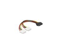 CAVO DI ALIMENTAZIONE INTERNO DELOCK SATA 15pin 2x 4pin Molex female 20cm