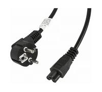 lanberg ca-11cc c5ca 003 BK CEE 7/7 Spina schuko su IEC 320 C5 Jack Cavo Alimentazione Laptop VDE, 3 m Nero