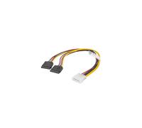 Cavo di alimentazione Lanberg Molex(M) -> 2x SATA(F) da 0,3 m