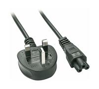 LINDY 2m UK 3 Pin to C5 Mains Cable, lead free