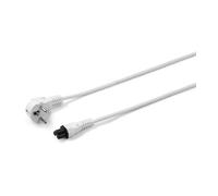 Microconnect PE010818W cavo di alimentazione Bianco 1,8 m Spina di alimentazione di tipo F Accoppiatore C5 (Power Cord CEE 7/7 NEW