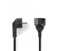 Cavo di alimentazione Nedis CEGP10230BK30 3 m spina E angolata nero