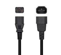CAVO DI ALIMENTAZIONE NERO PER CPU C13/H-C14/M 3M - NANOCABLE. Ideale per collegare il computer in modo efficiente, garantendo un'alimentazione elettrica stabile e duratura.