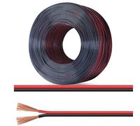 Cavo Di Alimentazione Parallelo Rosso-nero Da 200 Piedi (14 AWG-22 AWG) - Kit Di Cavi Elettrici Morbidi, Guaina In PVC A Bassa Tensione, Certificazione UL For Progetti Elettronici(200ft,16AWG)