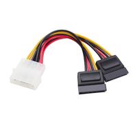 Cavo di alimentazione PcCom Essential 4 pin maschio 2x SATA 15 cm
