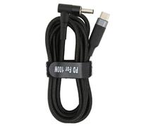 Cavo di alimentazione per laptop portatile, comodo, resistente, morbido e antiusura, con spina da USB C a DC da 100 W per ricarica rapida, ideale per