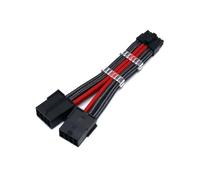 Cavo di alimentazione personalizzato a 12 pin for RTX3060 3070 3080 RTX3090, cavi prolunga for adattatore GPU da Mini 12p a 2x8(20cm,Carbon red)