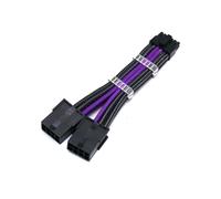 Cavo di alimentazione personalizzato a 12 pin for RTX3060 3070 3080 RTX3090, cavi prolunga for adattatore GPU da Mini 12p a 2x8(50CM,Carbon purple)