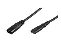 Cavo di alimentazione prolunga Goobay C7/C8 2 m Nero