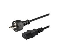 Cavo di alimentazione Savio SAVKABELCL-138 Schuko-IEC C13 250V in rame nero da 1,8 m