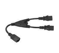 Cavo di Alimentazione Tipo Y, Cavo di Alimentazione IEC320 C14 Maschio A 2 X C13 Femmina, Prolunga Cavo di Alimentazione con Sdoppiatore A Y, 10 A 250 V, Guscio in PVC, Cavo