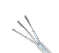 Cavo di alimentazione trasparente 1 2 5m 26 26 24 22 20 18 16AWG Isolamento in PVC in stagno 2 3 4 5 Filo elettrico centrale Compatibile con luce LED e dispositivi di base(3 Cores)