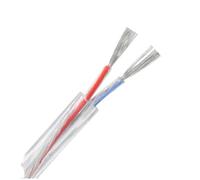 Cavo di alimentazione trasparente 1 2 5m 26 26 24 22 20 18 16AWG Isolamento in PVC in stagno 2 3 4 5 Filo elettrico centrale Compatibile con luce LED e dispositivi di base(2 Cores)
