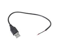Cavo di alimentazione USB maschio a 2 pin con estremità aperta, cavo di prolunga da 5 V 3 A 22 AWG, per macchina fotografica, luce LED, router, ventola, cavo di alimentazione USB Pigtail