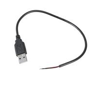 Cavo di alimentazione USB maschio a 2 pin con estremità aperta, cavo di prolunga da 5 V 3 A 22 AWG, per macchina fotografica, luce LED, router, ventola, cavo di alimentazione USB Pigtail