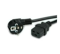 Cavo di alimentazione VALUE, connettore 3P.GER, IEC320 - C19 16A, nero, 2m NEW