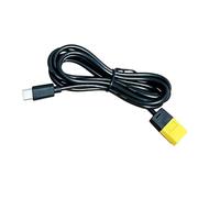 Cavo di alimentazione XT60M a tipo C, 1,5 m | Cavo connettore a due estremità per configurazioni desktop, copertura esterna in PVC, bobina di stoccaggio flessibile