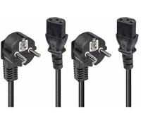 Cavo di Alimentazone Schuko IEC, 3m (Confezione da 2)