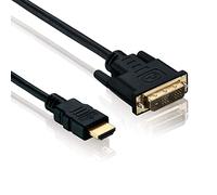 Cavo di allacciamento, HDMI Spina/DVI-D 18+1 St, Full HD, Basic, 1,5m, Nero