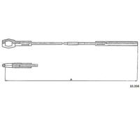 Cavo Di Attuazione Della Frizione 2.263mm METZGER Per VW KAEFER 1303