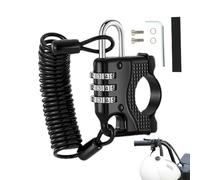 Cavo di Blocco Casco - Dispositivo di Protezione Antifurto a Combinazione Digitale | Lucchetto A Cavo Digitale Compatto | Per Adulti Uomini Donne Parcheggio Esterno Moto Bici Elettrica Gara