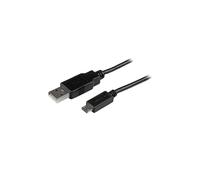 Startech Slim Micro B To Usb A 2 M One Size Black