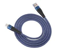 Cavo di caricabatteri USB C, treccia di nylon 47 pollici | Ricarica rapida del cavo di tipo C con sovraccarico da 120 W 10A, caricatore ć lead, chip intelligente, dati intrecciati durevoli cabine | Ca