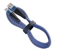 Cavo di caricabatteri USB C, treccia di nylon 47 pollici | Ricarica rapida del cavo di tipo C con sovraccarico da 120 W 10A, caricatore ć lead, chip intelligente, dati intrecciati durevoli cabine | Ca