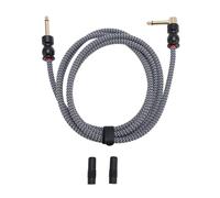 Cavo di Chitarra da 6, 35 Mm, Cavo di Chitarra in Massa in Metallo e Gomma 6, Piedi 22awg Profonti Schermati Cavi Strumenti per Altoparlanti, Chitarre, Pedali
