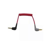 Cavo di collegamento a molla a spirale sostitutivo per microfono TRS-TRRS regolabile da 20 cm a 50 cm