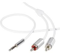 Cavo di collegamento audio SpeaKa Professional SP-7870524 RCA / jack 2x spina RCA - 1x spina jack 35 mm 150 m giacca SuperSoft NEW