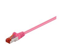 Goobay 93441 CAT 6 Cavo Patch di Rete S/FTP (PiMF), Magenta, 5m Lunghezza