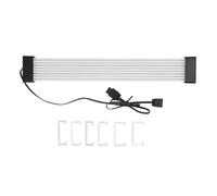 Cavo di collegamento da 8 pin a 2x8 pin, kit di prolunga per cavi ’alimentatore, cavo di sincronizzazione ARGB a 5 V con pettini in filo per scheda madre e scheda grafica, cavo (Testa Nera)