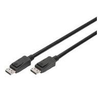 DIGITUS DisplayPort connection cable, DP M/M, 1.0m,w/lock, UHD 8K, Vers. 1.3/1.4