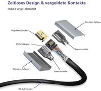 Cavo di collegamento Helos, spina/spina DisplayPort, PREMIUM 8K, 2,0 m, nero