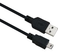 Cavo di collegamento Helos, USB 2.0 A maschio/B mini a 5 pin maschio, 3,0 m, nero