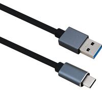 Cavo di collegamento Helos, USB 3.1 A maschio/USB Type-C maschio, PREMIUM, 1,0 m, nero NEW