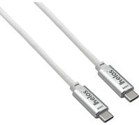 Cavo di collegamento Helos, USB 4, 40 Gbps 240 W, spina Type-C PREMIUM, 2,0 m, bianco NEW