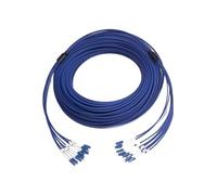 Cavo di collegamento in fibra ottica LC Armored Internet, 4 core, 6 core, 8 core, cavo patch blu monomodale, FTTH, 120 m, 150 m(LC UPC 4-core 150m)
