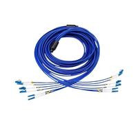 Cavo di collegamento in fibra ottica LC Armored Internet, 4 core, 6 core, 8 core, cavo patch blu monomodale, FTTH, 120 m, 150 m(LC UPC 6-core 120m)