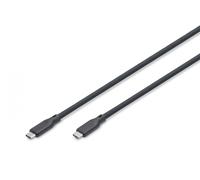 Cavo di collegamento in silicone USB-C a USB-C, USB 3.2 Gen1 5G 4K60Hz 100W, 2m nero