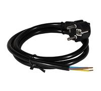 Cavo di collegamento nero con spina Schuko, 3 x 1,5², lunghezza 1,5 m