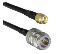 Cavo di collegamento RF dritto RG316 RG58 N a N RP maschio e jack femmina con dado passante, 6 pollici ~ 20 m(RG58 N F to RPSMA M,3FT (1M))
