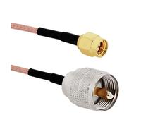 Cavo di collegamento RF dritto RG316 UHF PL259 SO239 a spina maschio SMA femmina jack 6" 8"(SMAJ-UHFJ,30CM)