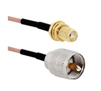 Cavo di collegamento RF dritto RG316 UHF PL259 SO239 a spina maschio SMA femmina jack 6" 8"(SMAK-UHFJ,20CM)